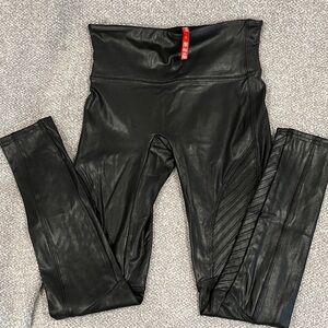 SPANX Shiny Black Leggings
